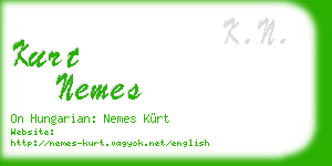 kurt nemes business card